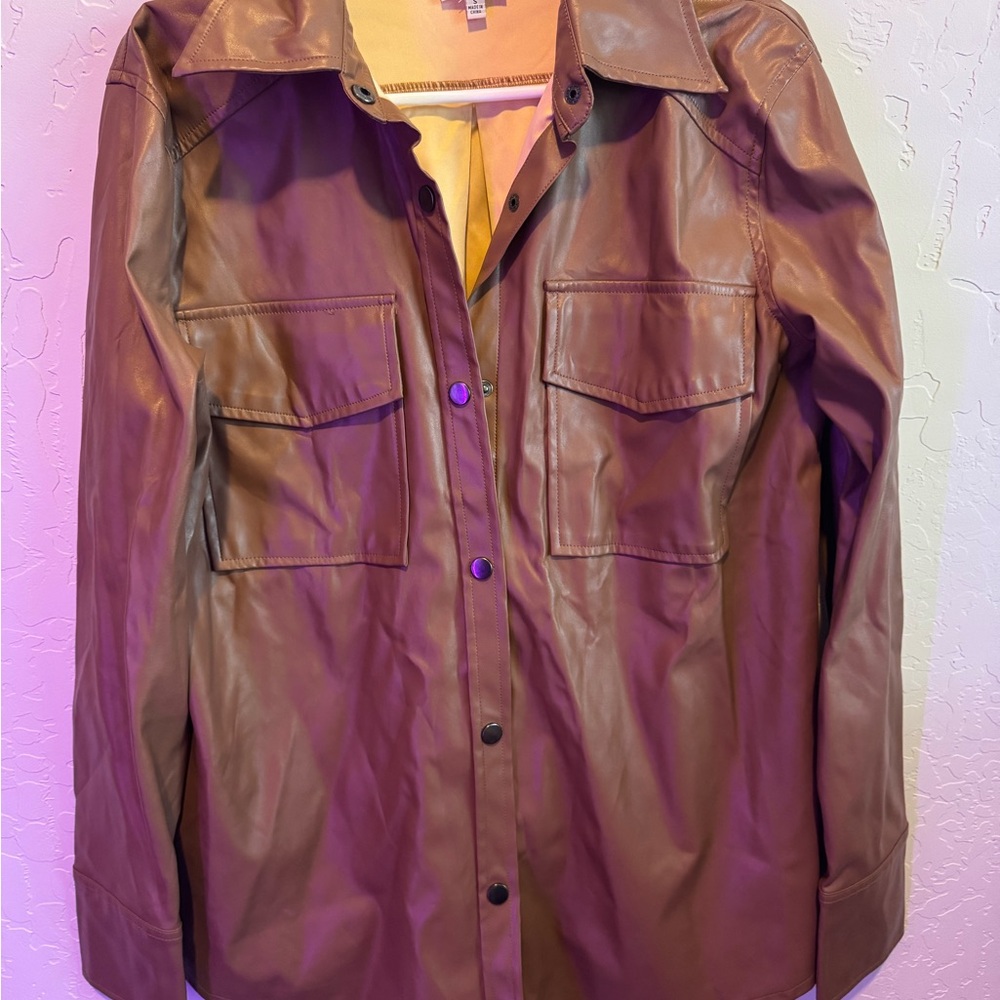 Skylar + Madison Tan Leather Jacket